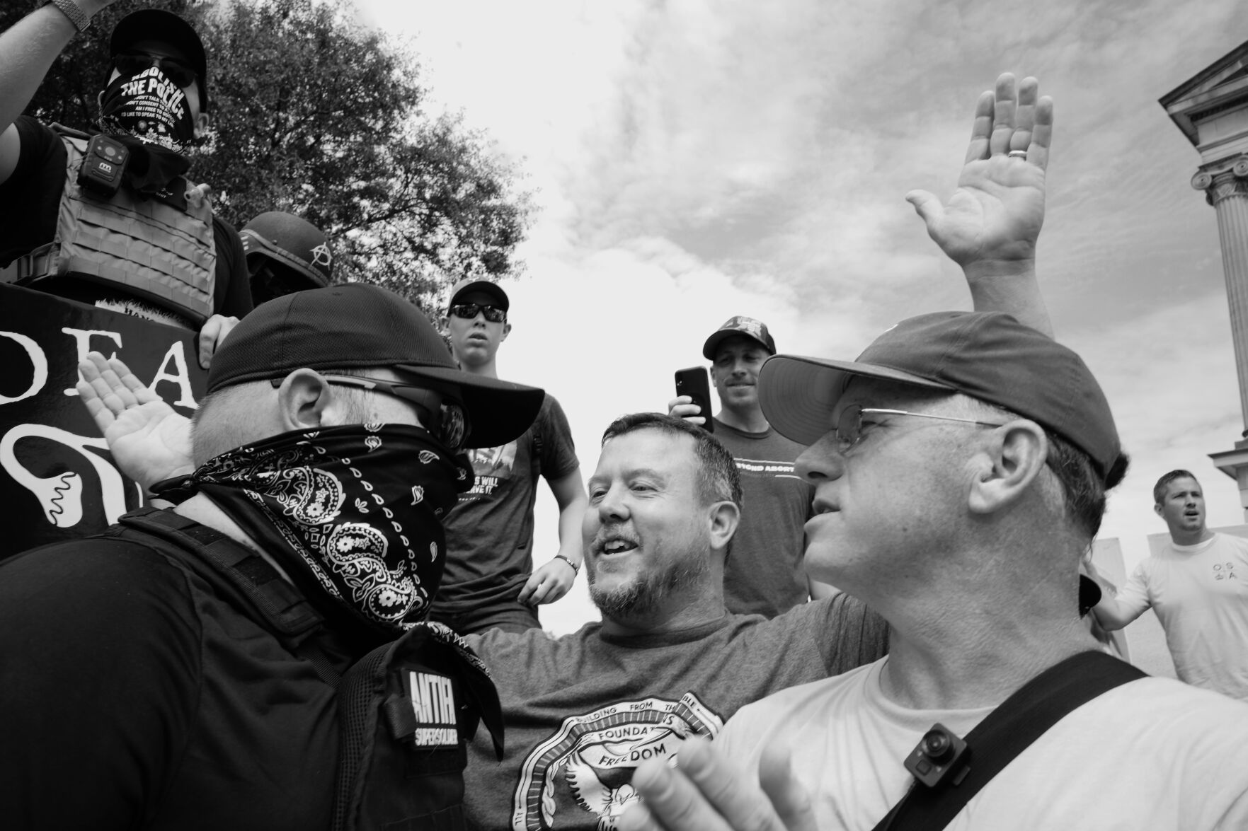 Fundamentalist group Operation Save America's rally at the state Capitol, July 30, 2022